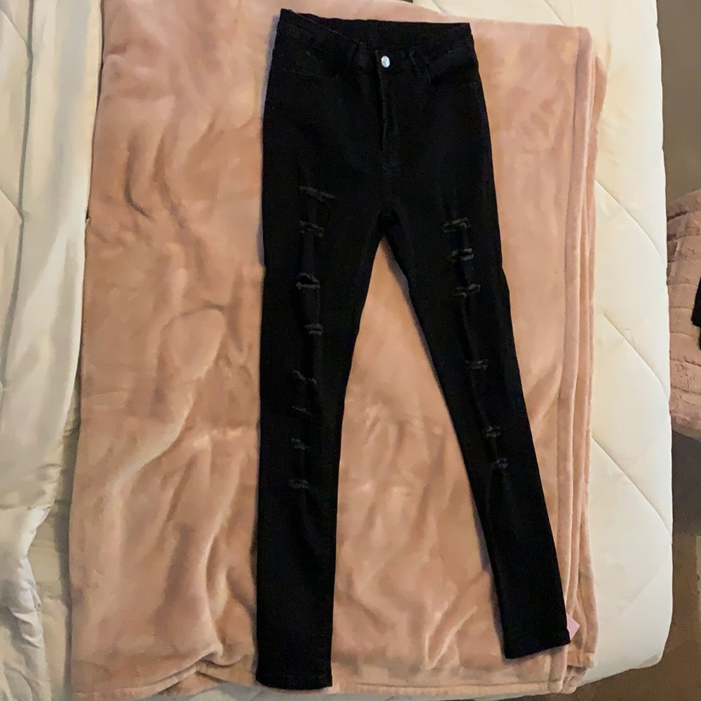 black jeans size small high rise